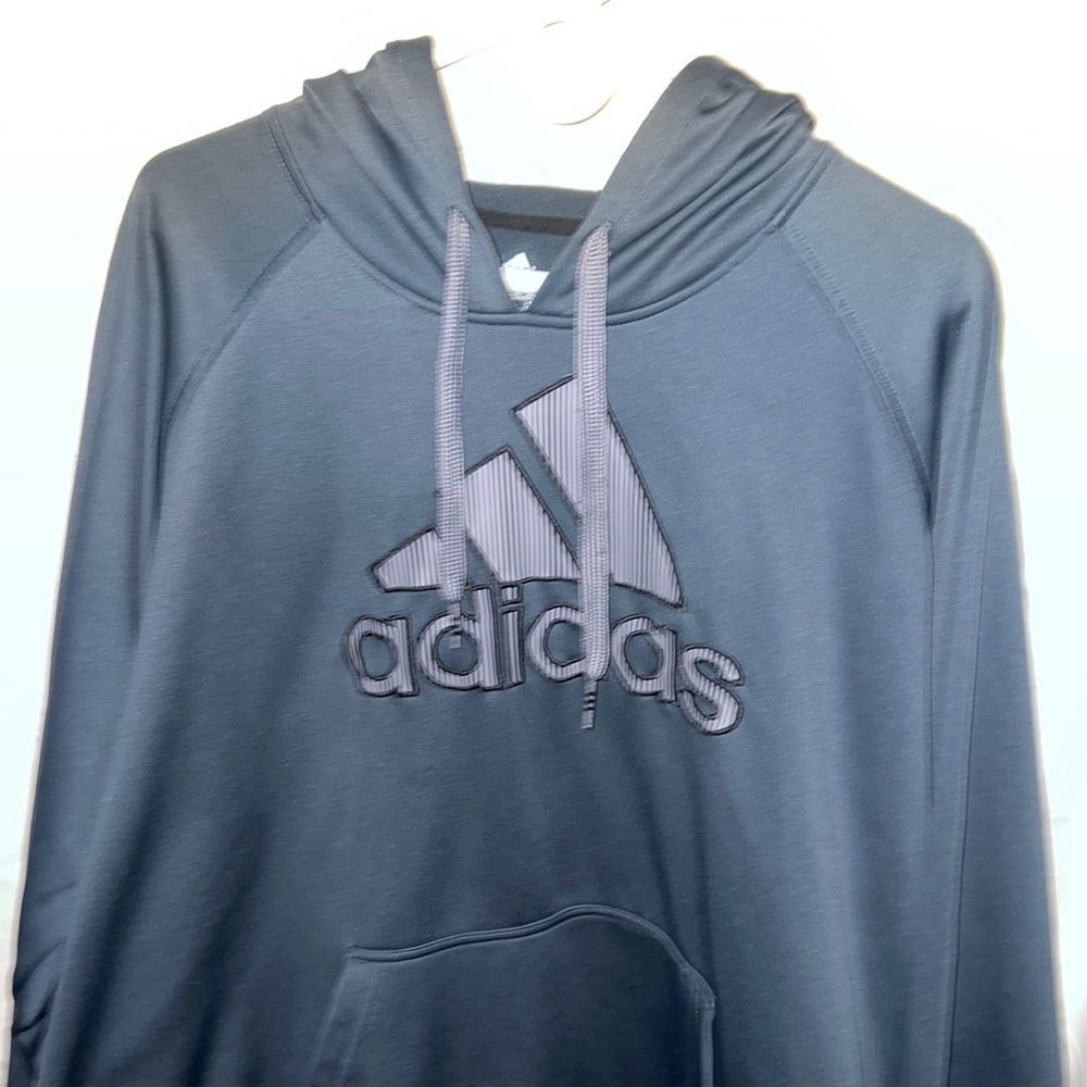 Adidas. Size XXL. Gray. Hooded Sweatshirt